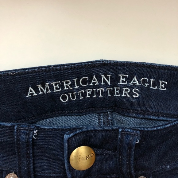 American Eagle pants navy dark denim skinny Jean - Picture 13 of 16